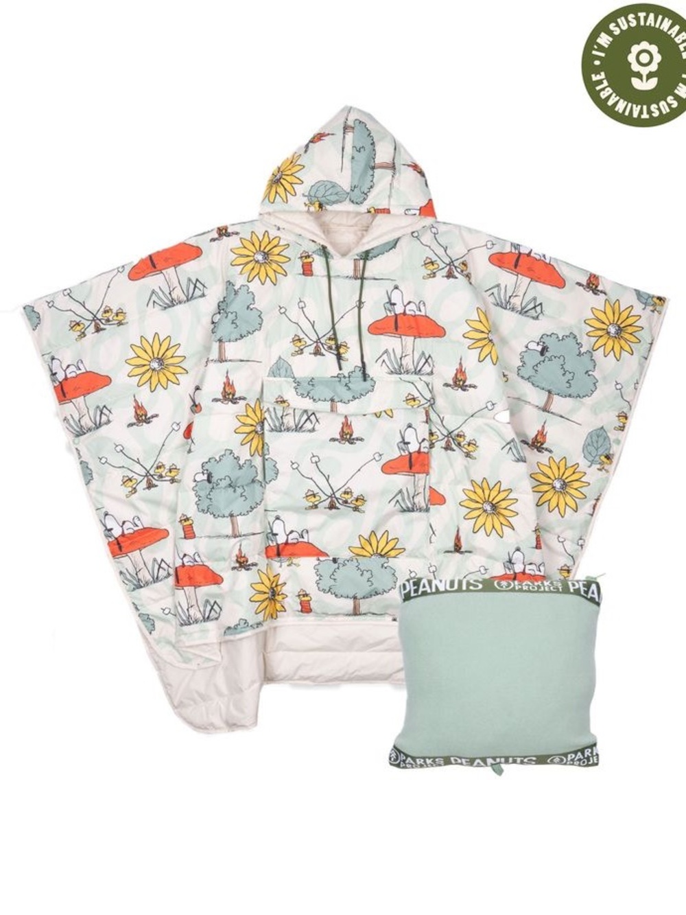 Peanuts x Parks Project 3-in-1 Packable Poncho